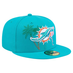 Miami Dolphins New Era State Stitch 59FIFTY Fitted Hat