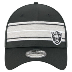 Las Vegas Raiders New Era Stripes 39THIRTY Flex Hat