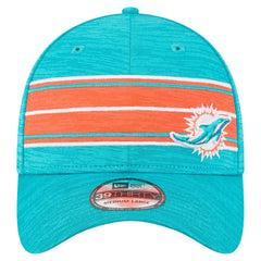 Miami Dolphins New Era Stripes 39THIRTY Flex Hat