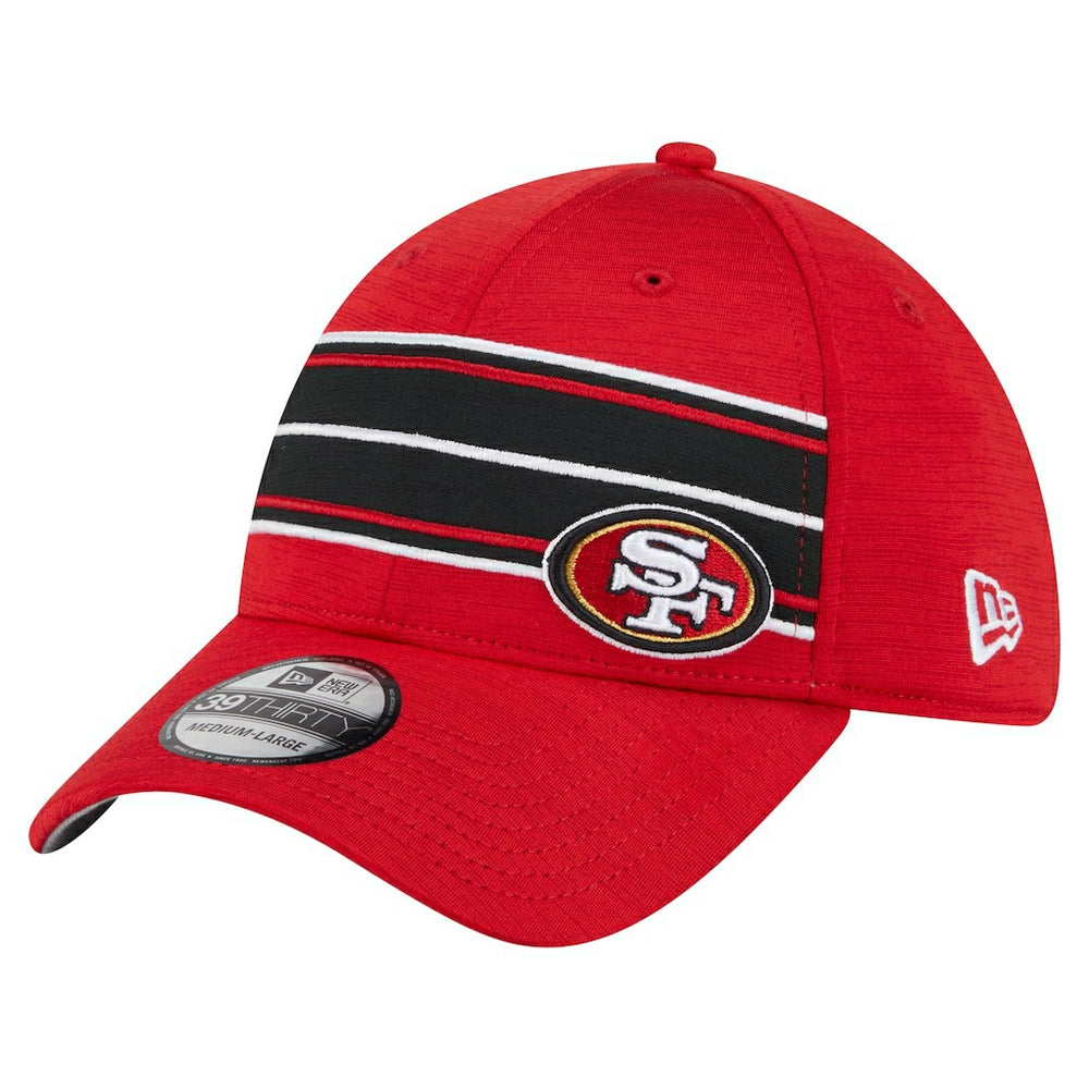 San Francisco 49ers New Era Stripes 39THIRTY Flex Hat