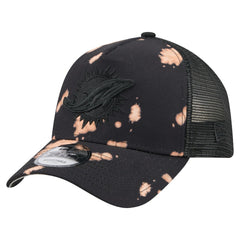 Miami Dolphins New Era Bleached 9FORTY A-Frame Adjustable Hat