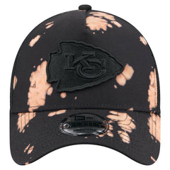 Kansas City Chiefs New Era Bleached 9FORTY A-Frame Adjustable Hat