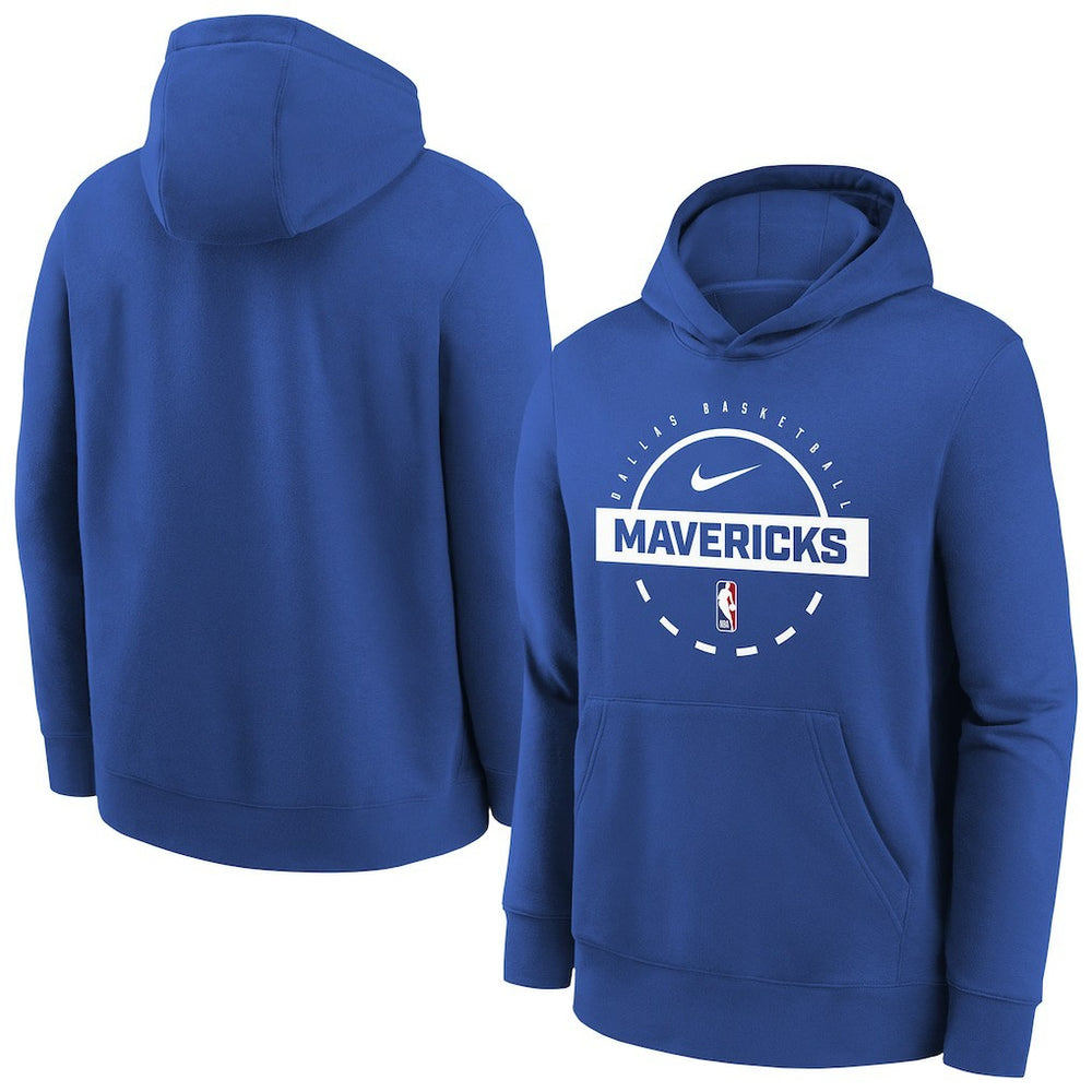 Dallas Mavericks Youth 2025/26 Club Fleece Practice Hoodie sale Discount