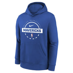Dallas Mavericks Youth 2025/26 Club Fleece Practice Hoodie sale Discount