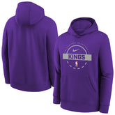 Sacramento Kings Youth 2025/26 Club Fleece Practice Hoodie On Sale
