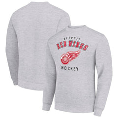 Detroit Red Wings Men's Starter Team Logo Fleece Pullover Sweatshirt Sale