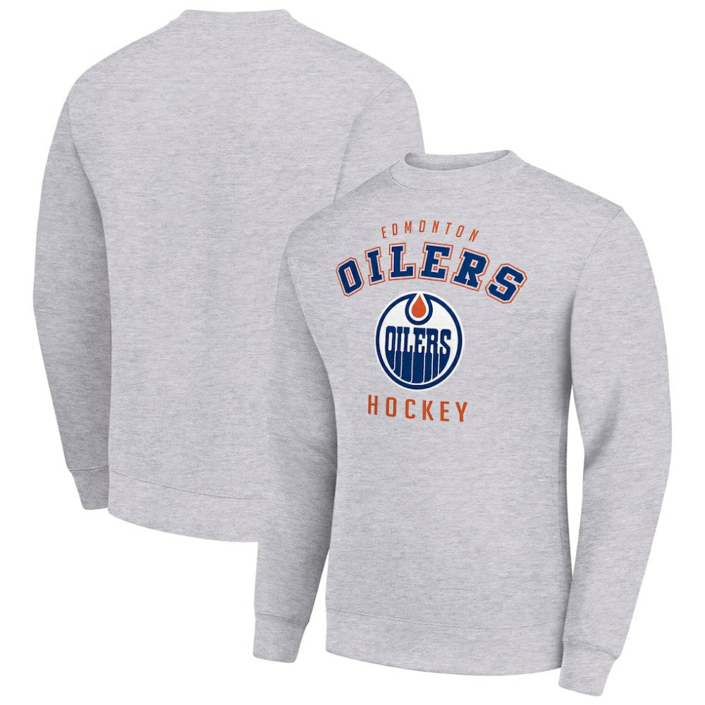 Edmonton Oilers Men's Starter Team Logo Fleece Pullover Sweatshirt On Sale