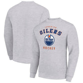 Edmonton Oilers Men's Starter Team Logo Fleece Pullover Sweatshirt On Sale