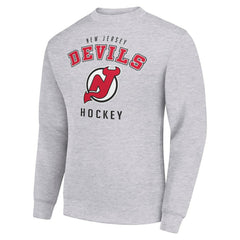 New Jersey Devils Men's Starter Team Logo Fleece Pullover Sweatshirt For Sale