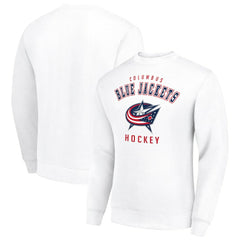 Columbus Blue Jackets Men's Starter Team Logo Fleece Pullover Sweatshirt For Sale