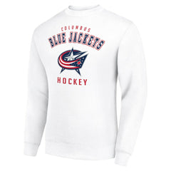 Columbus Blue Jackets Men's Starter Team Logo Fleece Pullover Sweatshirt For Sale