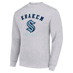 Seattle Kraken Men's Starter Team Logo Fleece Pullover Sweatshirt Sale