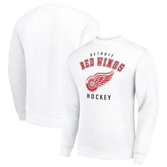 Detroit Red Wings Men's Starter Team Logo Fleece Pullover Sweatshirt For Sale