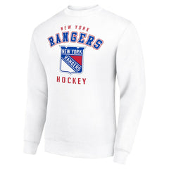 New York Rangers Men's Starter Team Logo Fleece Pullover Sweatshirt On Sale