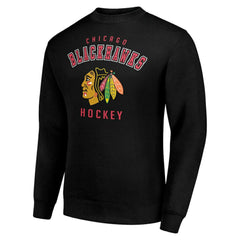 Chicago Blackhawks Men's Starter Team Logo Fleece Pullover Sweatshirt Online