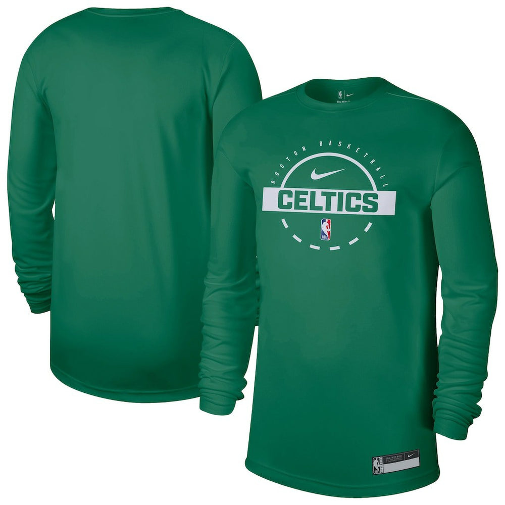 Boston Celtics 2025/26 On-Court Flare Dri-FIT Practice Long Sleeve Tri-Blend T-Shirt On Sale