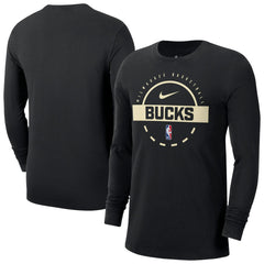 Milwaukee Bucks Authentic Long Sleeve Practice T-Shirt Discount