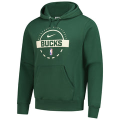 Milwaukee Bucks 2025/26 Authentic Practice Club Pullover Hoodie New