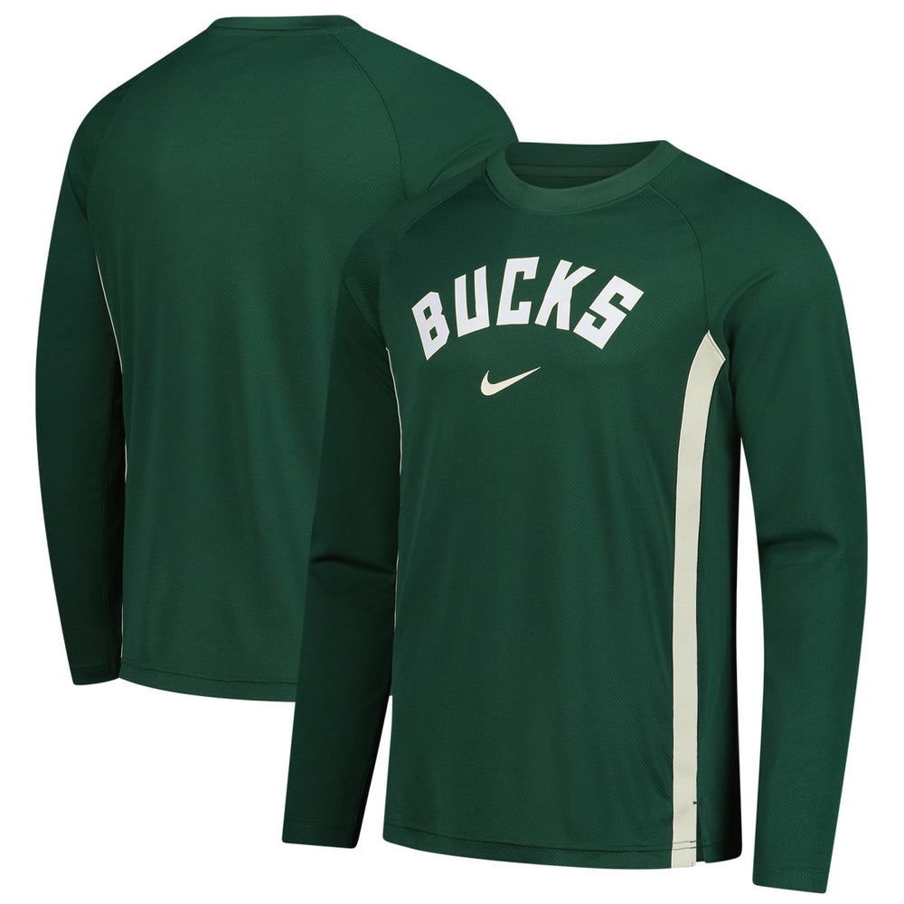 Milwaukee Bucks 2025/26 Authentic Pre-Game Legend Dri-FIT Long Sleeve Shooting Shirt On Sale