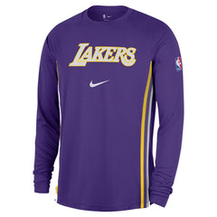 Los Angeles Lakers 2025/26 Authentic Pre-Game Legend Dri-FIT Long Sleeve Shooting Shirt New