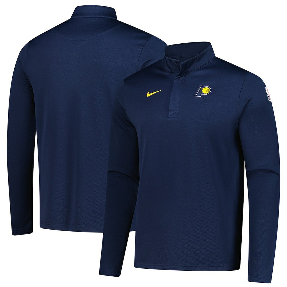 Indiana Pacers 2025/26 Authentic Coaches Quarter-Zip Dri-Fit Top New