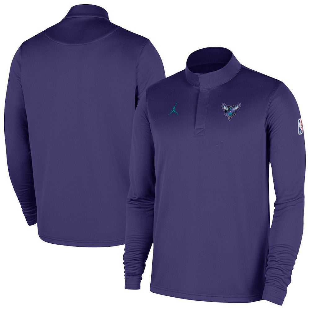 Charlotte Hornets 2025/26 Authentic Coaches Quarter-Zip Dri-Fit Top On Sale