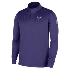 Charlotte Hornets 2025/26 Authentic Coaches Quarter-Zip Dri-Fit Top On Sale