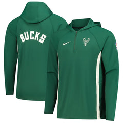 Milwaukee Bucks Authentic On Court Zone Quarter-Zip Dri-FIT Hoodie Jacket Online