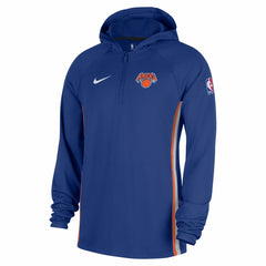 New York Knicks Authentic On Court Zone Quarter-Zip Dri-FIT Hoodie Jacket On Sale