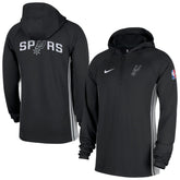 San Antonio Spurs Authentic On Court Zone Quarter-Zip Dri-FIT Hoodie Jacket On Sale