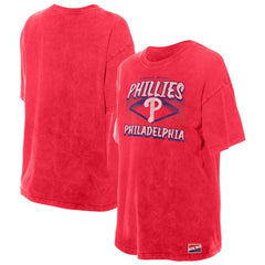 Philadelphia Phillies New Era Women's Mineral Wash Oversized T-Shirt | MLB New