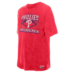 Philadelphia Phillies New Era Women's Mineral Wash Oversized T-Shirt | MLB New