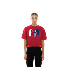 Philadelphia Phillies New Era Women's Boxy Foil Logo T-Shirt | MLB US