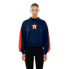Houston Astros New Era Women's Mock Neck Balloon Sleeve Sweatshirt | MLB Online