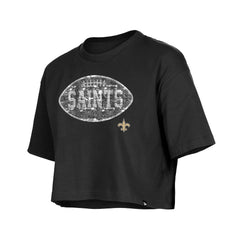 New Orleans Saints New Era Girl's Flip Sequin Boxy T-Shirt