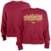 Washington Commanders New Era Girl's Flip Sequin Sweatshirt