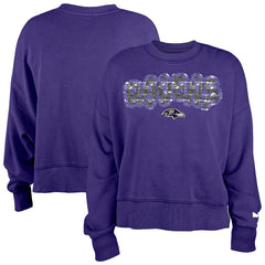 Baltimore Ravens New Era Girl's Flip Sequin Sweatshirt
