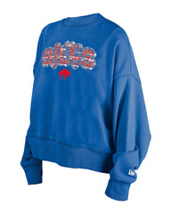 Buffalo Bills New Era Girl's Flip Sequin Sweatshirt