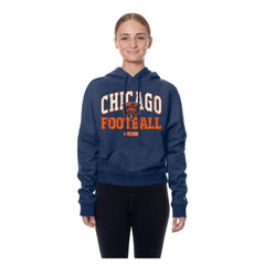 Chicago Bears New Era Women's Throwback Boxy Hoodie Sweatshirt