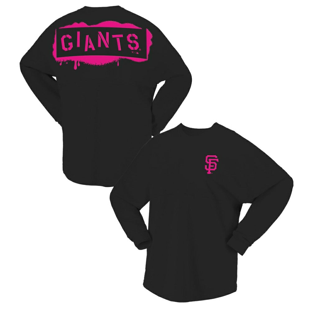 San Francisco Giants Fanatics Women's Neon Jersey Long Sleeve T-Shirt | MLB Outlet