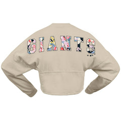 San Francisco Giants Fanatics Women's Floral Preppy Cropped Long Sleeve T-Shirt | MLB For sale