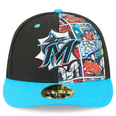 Miami Marlins New Era 2025 MLB Diamond Hero Edition Low Profile 59FIFTY Fitted Hat | MLB Discount