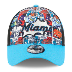 Miami Marlins New Era Youth 2025 MLB Diamond Hero Edition A-Frame 9FORTY Adjustable Hat | MLB Outlet