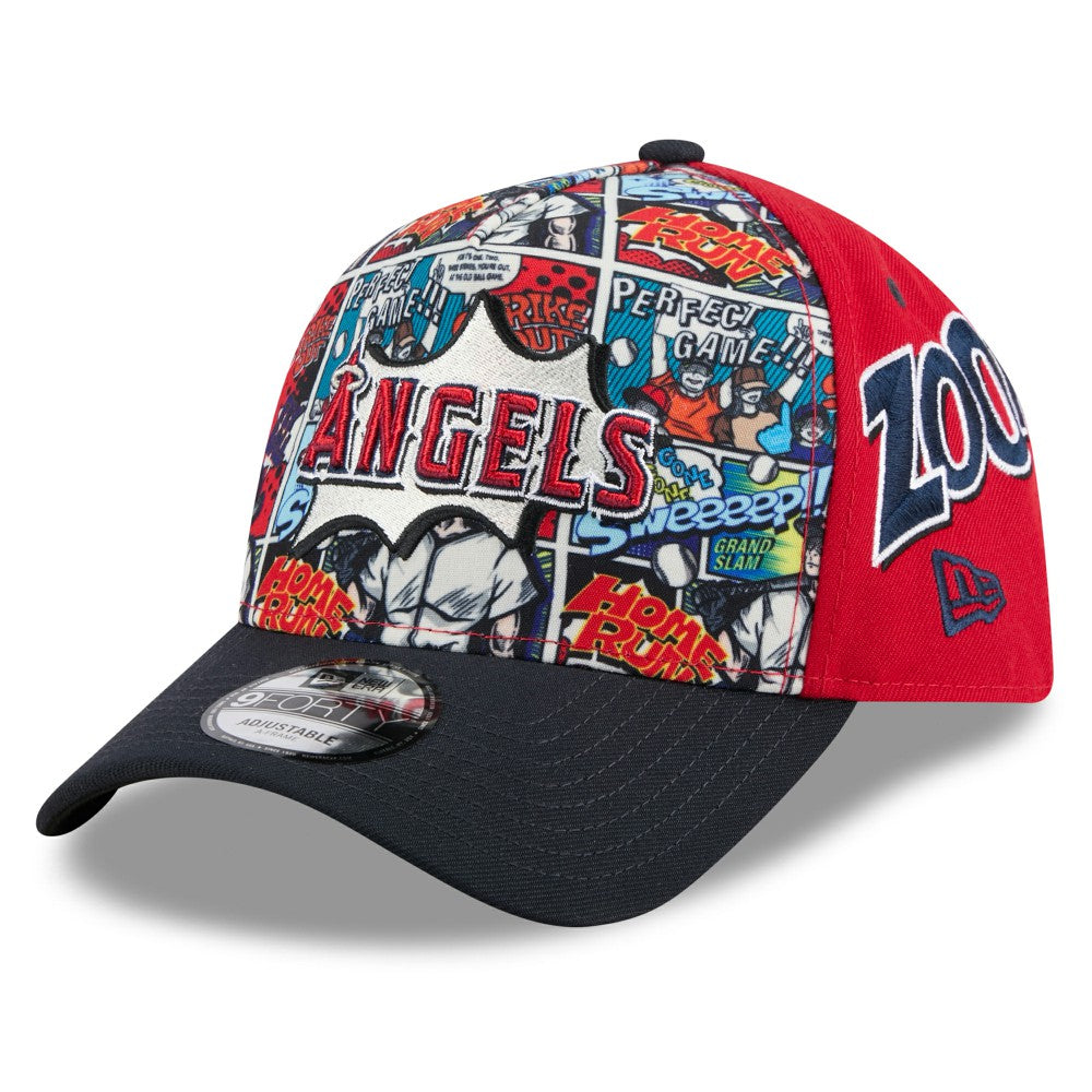 Los Angeles Angels New Era Youth 2025 MLB Diamond Hero Edition A-Frame 9FORTY Adjustable Hat | MLB New