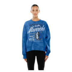 Dallas Mavericks Women's Boxy Throwback Mineral Wash Sweatshirt sale Outlet
