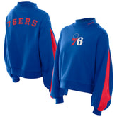 Philadelphia 76ers Women's Sport Night Balloon Sleeves Sweatshirt sale For Sale