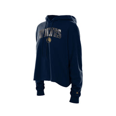 Minnesota Timberwolves Women's Glam Game Open Back Hoodie Discount