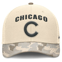 Chicago Cubs Nike Camo Natural Pack Rise Adjustable Trucker Hat | MLB Shop