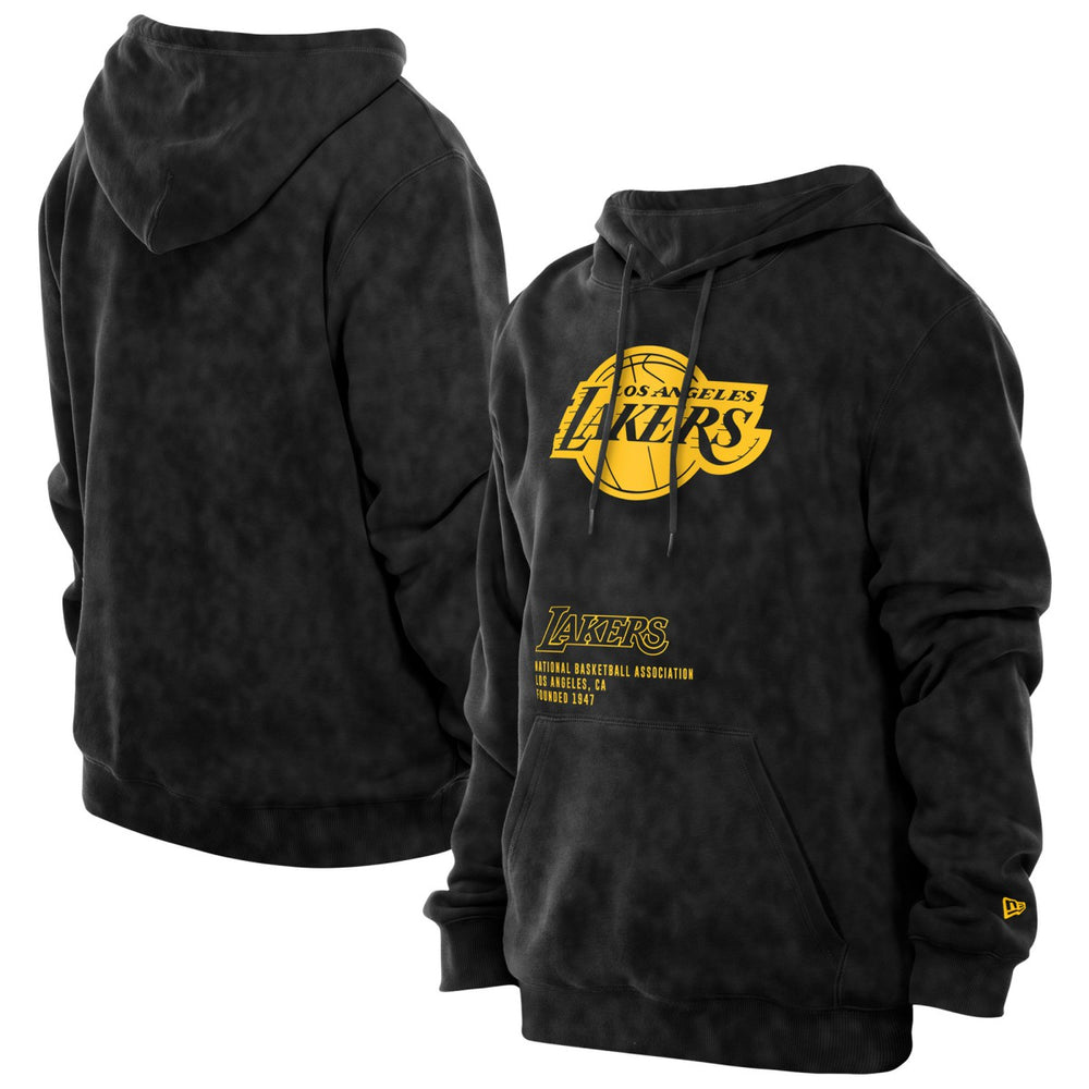 Los Angeles Lakers Sport Night Mineral Wash Pullover Hoodie Outlet