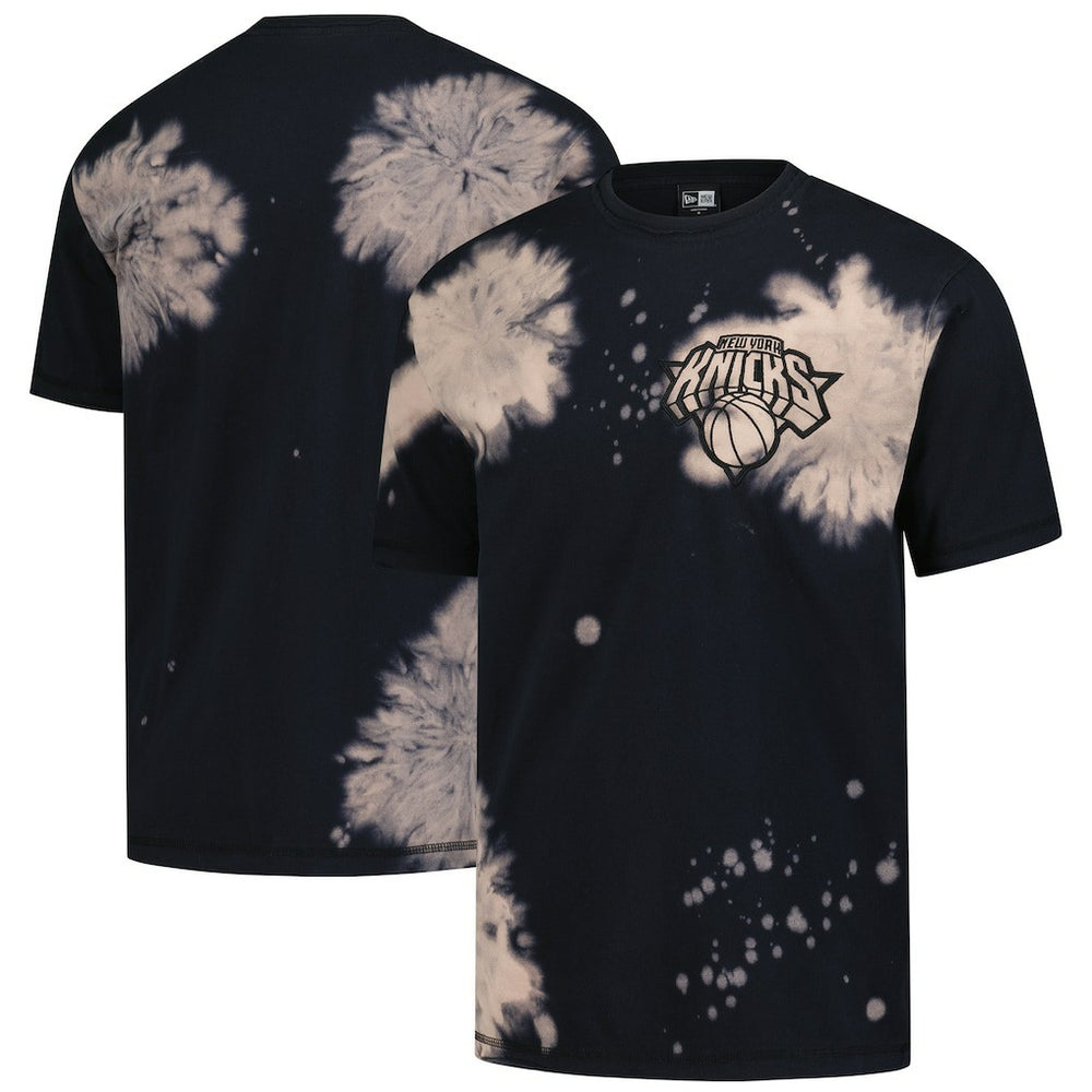 New York Knicks Injection Bleached Out Raw Edge Oversized T-Shirt Discount